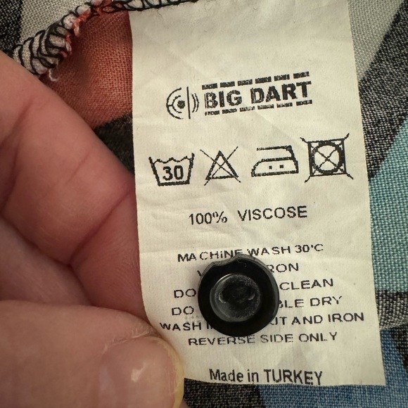 Big Dart 80s Inspired Art Deco Pop Art Button Up Long Sleeve Shirt … - Picture 8 of 9